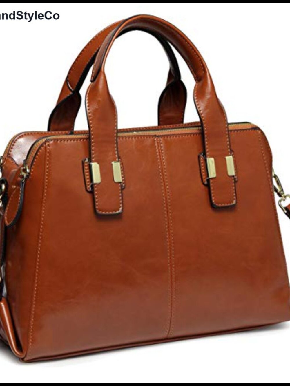 Faux Patent Leather Satchel Top Handle Crossbody Work Tote Purse